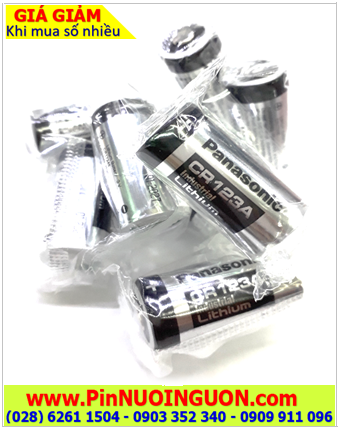 Pin 3V lithium Panasonic CR123A/CR17345 Industrial Cell chính hãng _Pin công nghiệp _ Made in Indonesia